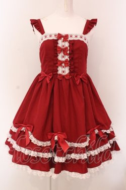 画像1: To Alice / ヴィンテージドールジャンパースカート  アカ O-25-05-08-009-LO-OP-IG-OS