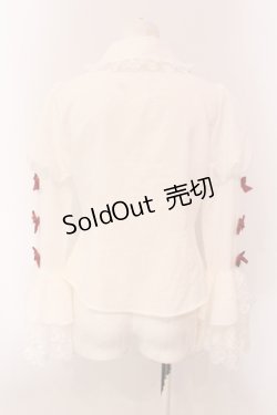 画像4: To Alice / ヴィンテージドールブラウス  シロ×アカ O-25-05-08-080-LO-BL-IG-OS