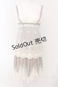 Favorite / チュールレースレイヤードワンピース  ブラウン×アイボリー O-25-05-08-082-LO-OP-IG-OS