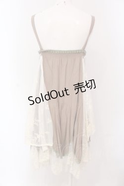 画像3: Favorite / チュールレースレイヤードワンピース  ブラウン×アイボリー O-25-05-08-082-LO-OP-IG-OS