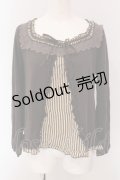 axes femme / レジメ柄スリット開きプルオーバー  ブラウン O-25-05-08-083-AX-TO-IG-OS