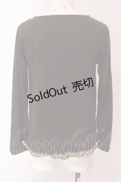 画像3: axes femme / レジメ柄スリット開きプルオーバー  ブラウン O-25-05-08-083-AX-TO-IG-OS