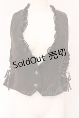 axes femme / サイド編み下げベスト M ブラウン O-25-05-08-084-AX-BL-IG-OS