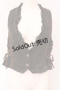 axes femme / サイド編み下げベスト M ブラウン O-25-05-08-084-AX-BL-IG-OS