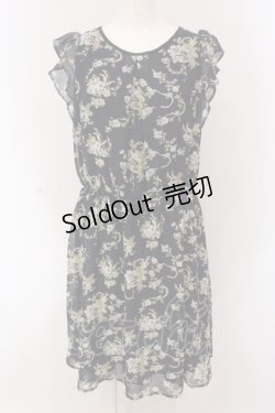 画像1: axes femme / 花柄ワンピース M ネイビー O-25-05-08-085-AX-BL-IG-OS