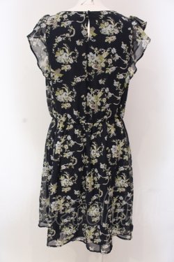画像2: axes femme / 花柄ワンピース M ネイビー O-25-05-08-085-AX-BL-IG-OS