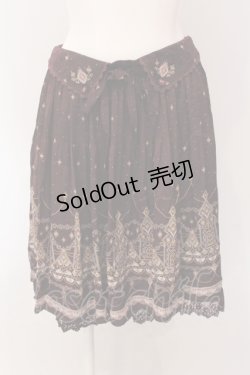 画像1: axes femme / イルミネーション柄スカート  ボルドー O-25-05-08-086-AX-SK-IG-OS