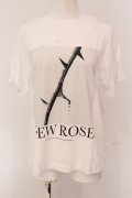 RNA / NEW ROSE TEE  ホワイト O-25-05-08-088-PU-TS-IG-OS