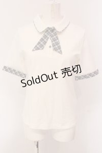 F i.n.t / チェックタイ付きポロシャツ F シロ O-25-05-08-092-CA-BL-OW-OS