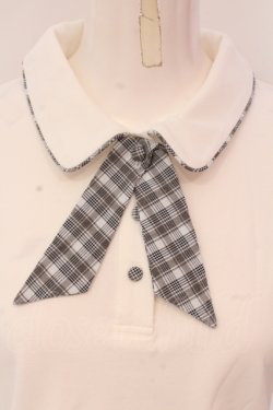 画像2: F i.n.t / チェックタイ付きポロシャツ F シロ O-25-05-08-092-CA-BL-OW-OS