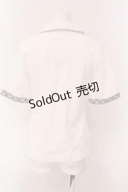 画像3: F i.n.t / チェックタイ付きポロシャツ F シロ O-25-05-08-092-CA-BL-OW-OS