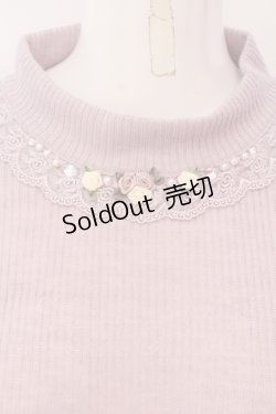 画像2: axes femme / バラボトルネックプルオーバー M ピンク O-25-05-08-094-AX-TO-OW-OS