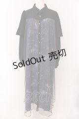 axes femme / ステラートプリントシャツワンピース F パープル O-25-05-08-097-AX-OP-OW-OS