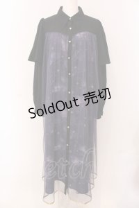 axes femme / ステラートプリントシャツワンピース F パープル O-25-05-08-097-AX-OP-OW-OS
