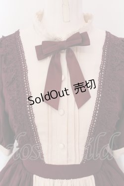 画像2: axes femme kawaii / エレガントドールワンピース  ワイン O-25-05-08-010-AX-OP-IG-OS