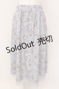 axes femme / ベリー柄ロングスカート F アオ O-25-05-08-100-AX-SK-OW-ZI