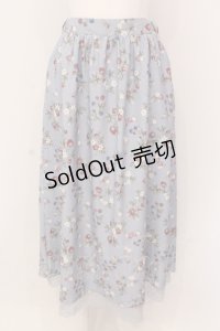 axes femme / ベリー柄ロングスカート F アオ O-25-05-08-100-AX-SK-OW-ZI