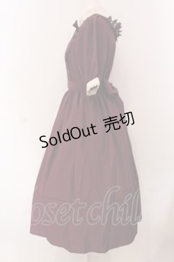 画像3: axes femme kawaii / エレガントドールワンピース  ワイン O-25-05-08-010-AX-OP-IG-OS