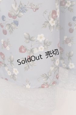 画像2: axes femme / ベリー柄ロングスカート F アオ O-25-05-08-100-AX-SK-OW-ZI
