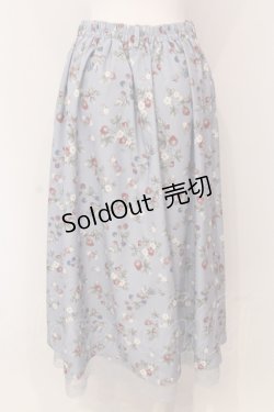 画像3: axes femme / ベリー柄ロングスカート F アオ O-25-05-08-100-AX-SK-OW-ZI