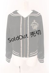 axes femme POETIQUE / 鳥かご刺しゅうセーラーブルゾン M クロ O-25-05-08-101-AX-TO-OW-OS