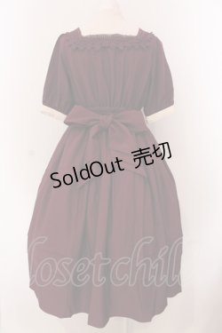 画像4: axes femme kawaii / エレガントドールワンピース  ワイン O-25-05-08-010-AX-OP-IG-OS