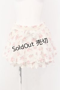 LIZ LISA / ローズ柄起毛パンツ  オフシロ×ピンク O-25-05-08-002-LO-PA-IG-OS