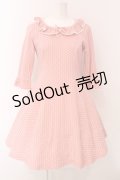 Emily Temple cute / ハートジャガードワンピース  ピンク O-25-05-08-014-ET-OP-OW-OS
