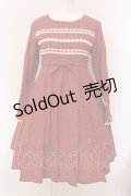 Emily Temple cute / さくらんぼレースタータンワンピース  アカ O-25-05-08-015-ET-OP-OW-OS