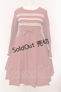 Emily Temple cute / さくらんぼレースタータンワンピース  アカ O-25-05-08-015-ET-OP-OW-OS