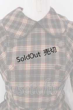 画像2: Victorian maiden / ブリティッシュチェックドレス  オリーブブラウン O-25-05-08-018-CL-OP-OW-ZT154