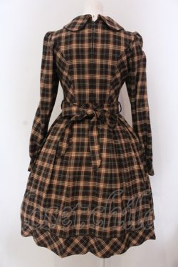 画像4: Victorian maiden / ブリティッシュチェックドレス  オリーブブラウン O-25-05-08-018-CL-OP-OW-ZT154