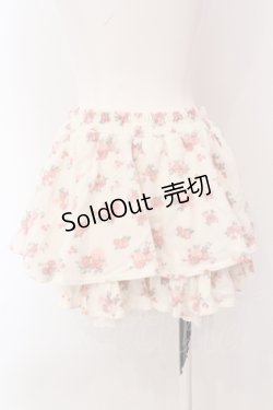 画像4: LIZ LISA / ローズ柄起毛パンツ  オフシロ×ピンク O-25-05-08-002-LO-PA-IG-OS