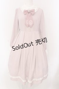 Amavel / Monogram Antique Ribbonワンピース F ピンク O-25-05-08-020-CA-OP-OW-OS