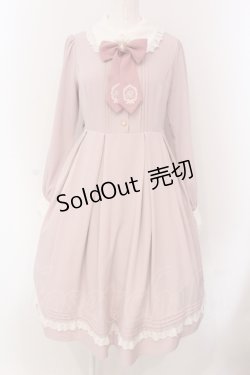 画像1: Amavel / Monogram Antique Ribbonワンピース F ピンク O-25-05-08-020-CA-OP-OW-OS