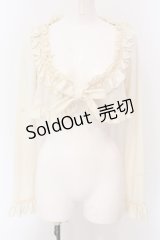 Mary Magdalene / フリルニットボレロ  アイボリー O-25-05-08-021-CL-TO-IG-OS