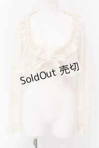 Mary Magdalene / フリルニットボレロ  アイボリー O-25-05-08-021-CL-TO-IG-OS