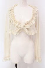 画像1: Mary Magdalene / フリルニットボレロ  アイボリー O-25-05-08-021-CL-TO-IG-OS (1)