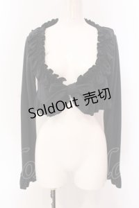Mary Magdalene / フリルニットボレロ  クロ O-25-05-08-022-CL-TO-IG-OS