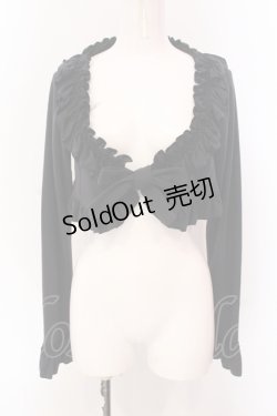 画像1: Mary Magdalene / フリルニットボレロ  クロ O-25-05-08-022-CL-TO-IG-OS