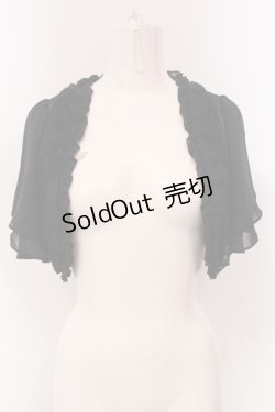 画像1: axes femme / ローズモチーフボレロ M クロ O-25-05-10-032-AX-TO-IG-OS