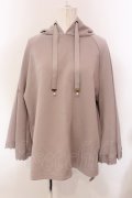 axes femme / ダンボールニットポンチョ M モカ O-25-05-10-041-AX-TO-IG-OS