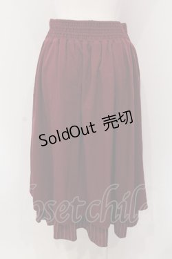 画像3: axes femme / 刺繍入りベルト装飾スカート F ワイン O-25-05-10-044-AX-SK-IG-ZI