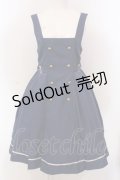 Amavel / Classic School サイドプリーツジャンパースカート  ブルー O-25-05-10-005-CA-SK-IG-OS