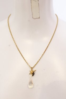 画像2: Q-pot. / ハチトミツネックレス  ゴールド O-25-05-10-052-QP-ZA-OW-OS