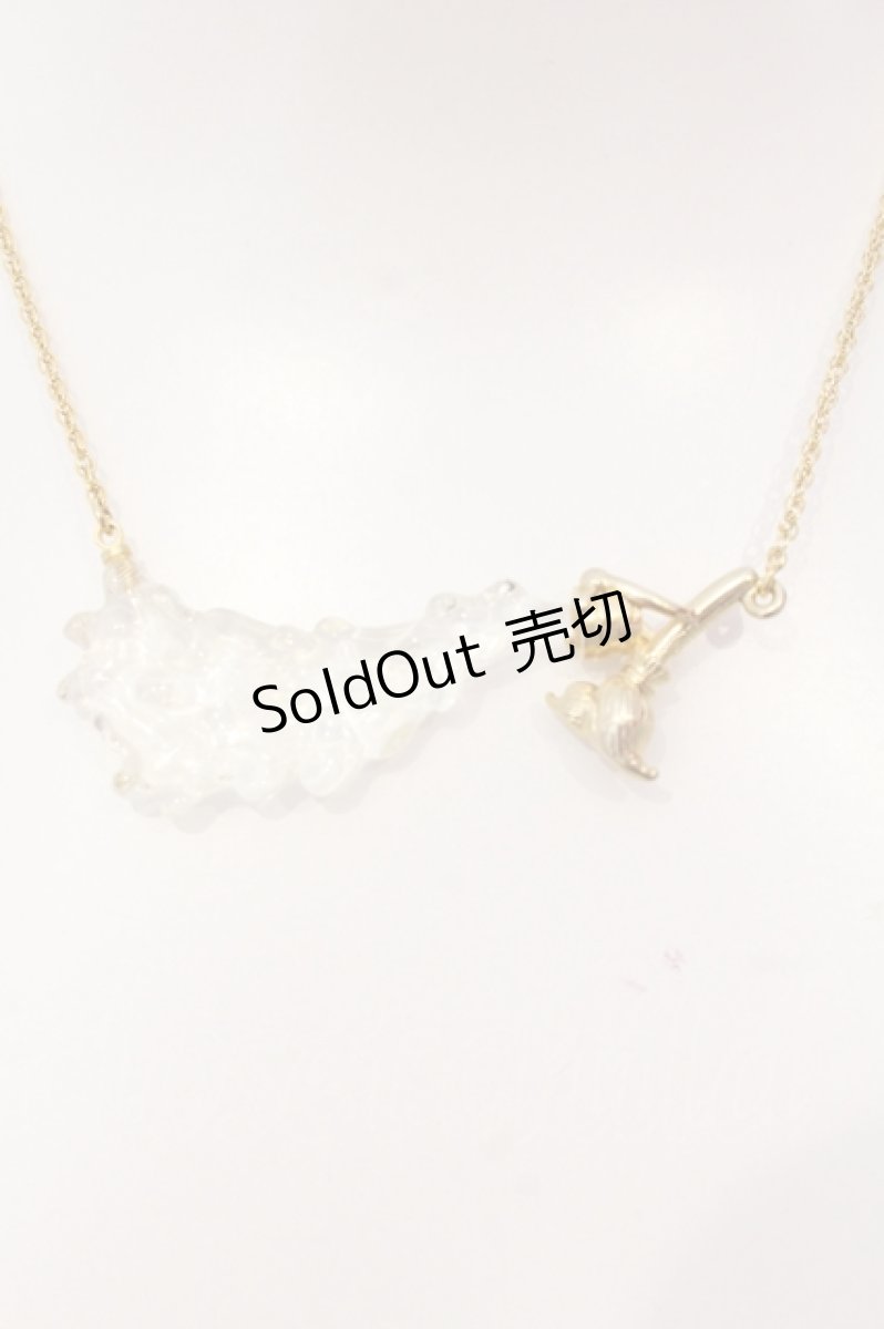 画像1: 【SALE】Q-pot. / ファンタジア/ブルームネックレス  クリア×ゴールド O-25-05-10-053-QP-ZA-OW-ZT445-F005 (1)