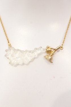画像1: Q-pot. / ファンタジア/ブルームネックレス  クリア×ゴールド O-25-05-10-053-QP-ZA-OW-OS