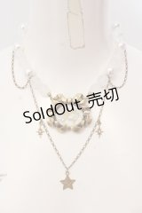 Angelic Pretty / Brilliant Auroraネックレス  ゴールド×シロ O-25-05-10-058-AP-AC-IG-OS