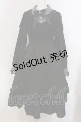 Amavel / Classical Flowerレースケープワンピース  クロ O-25-05-10-006-CA-OP-IG-OS