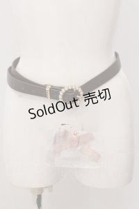 m petit by misako / AM*Sパールバックルベルト . ブラウン O-25-05-10-061-LO-ZA-IG-OS